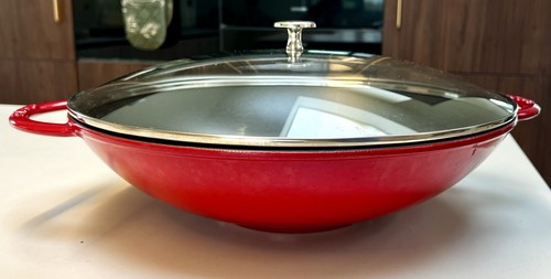 Staub cast iron wok - iron,