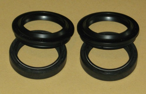 Fork seals with dust - , for
