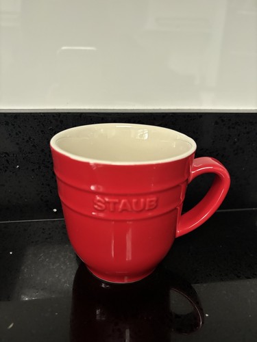 Staub coffee mug red ceramic - staub,
