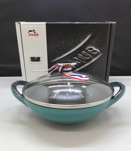 Staub baby wok mint - mint, 16cm