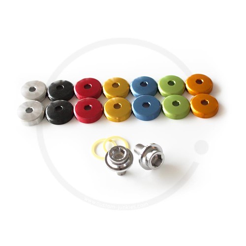 Crank bolts with coloured - crank,
