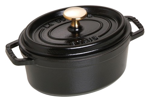 Staub pico cocotte oval black - pico,