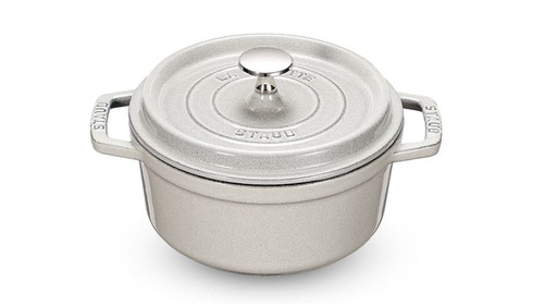 Staub round cocotte white - staub,