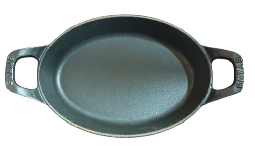 Vintage staub oval black - vintage, cast