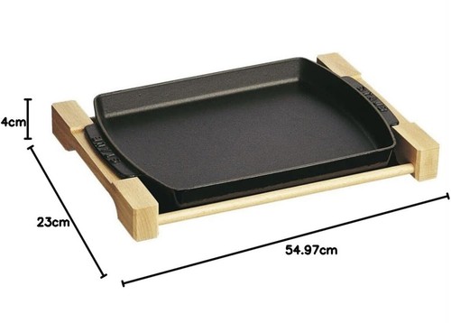 Staub cast iron platter and - platter,