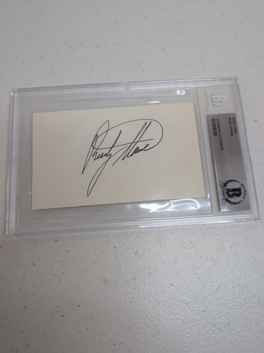 Rusty staub signed index - staub,